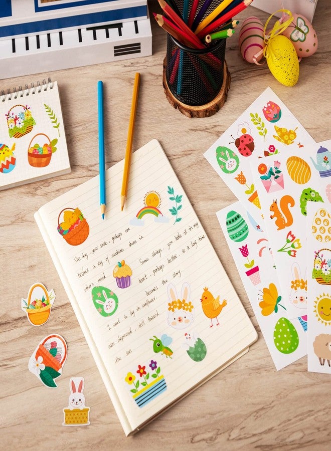 ZHBDMGK Happy Easter Stickers for Kids, 222Pcs Cute Easter Egg Bunny Carrot Stickers for Scrapbooking DIY Phone Diary, Easter Gift, Party Supplies Classroom Reward - Image 5